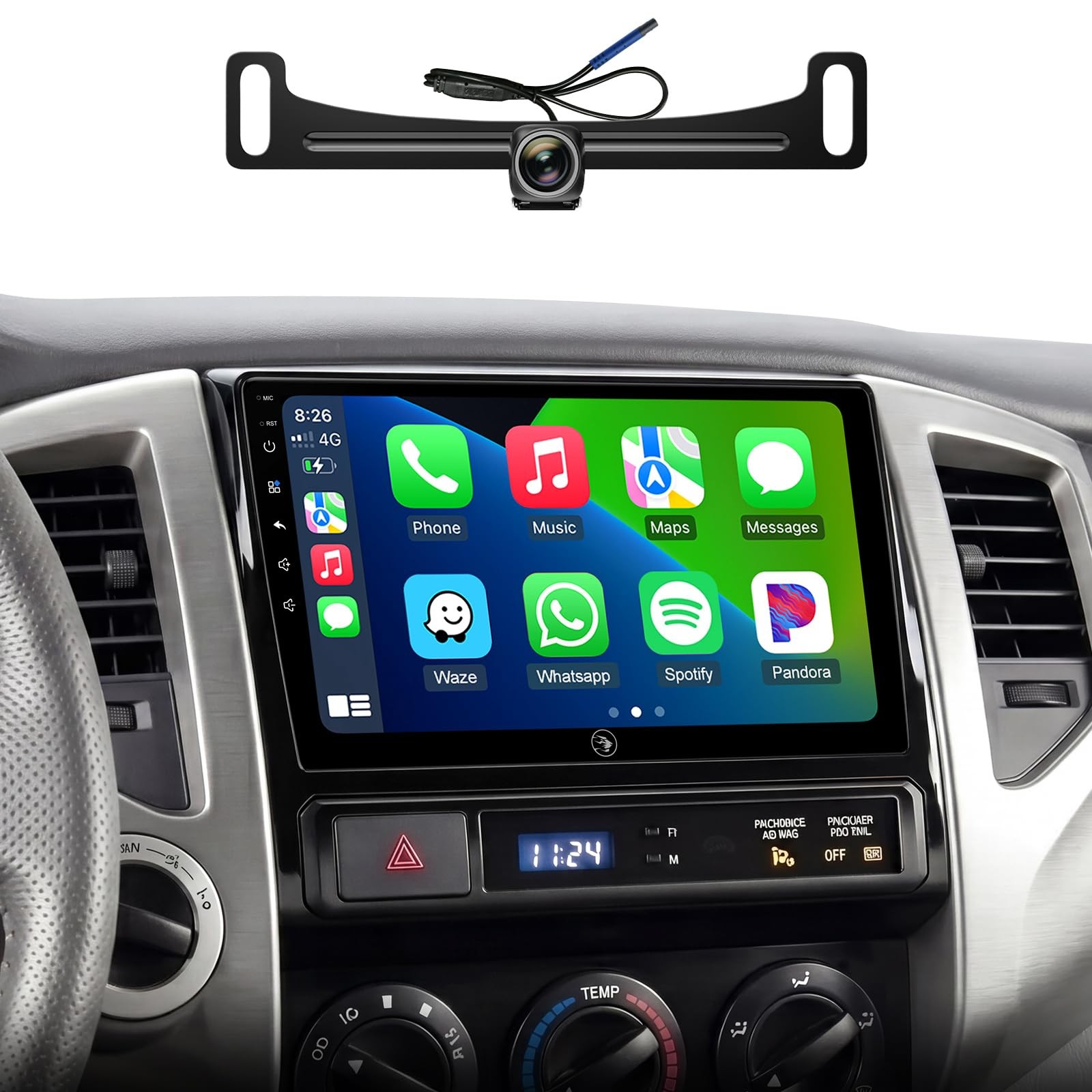 9″ Wireless Carplay & Android Auto Stereo for 2005-2011 Toyota Tacoma