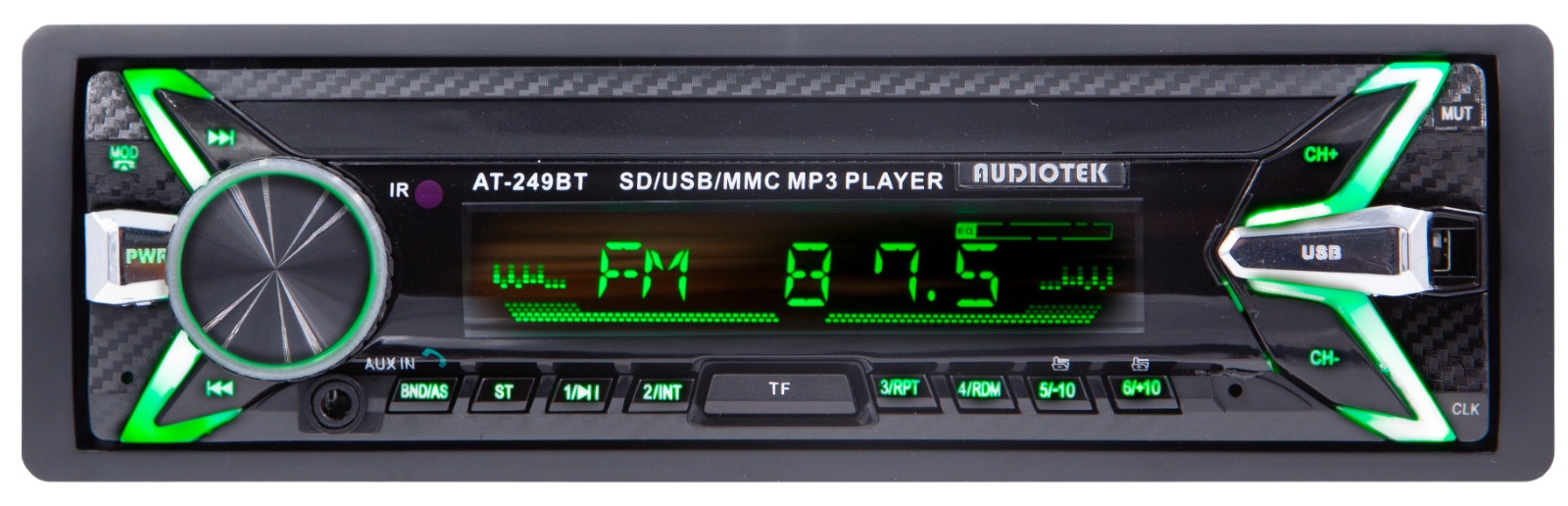 CAR AUDIO DIGITAL MEDIA PLAYER STEREO RECEIVER W/ BLUETOOTH + 4x SPEAKERS 6.5″