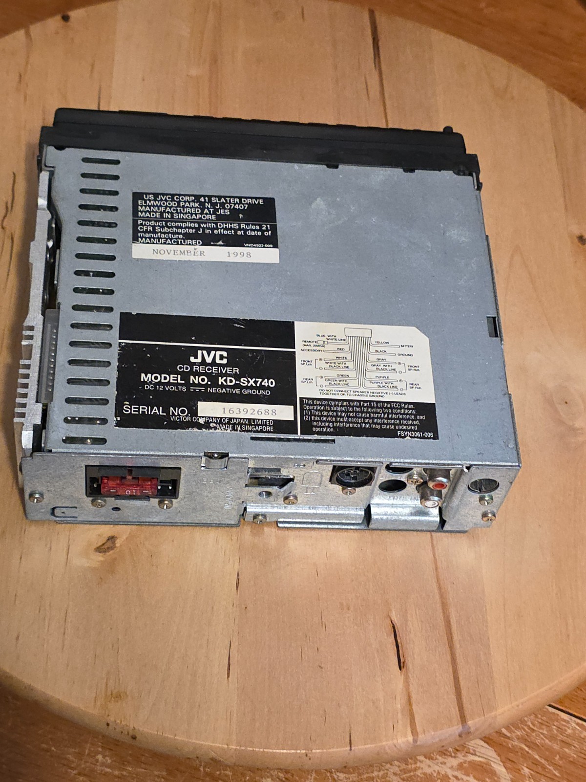 jvc kd-sx-740 car radio cd player