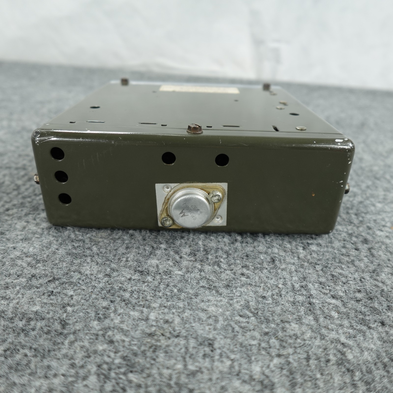 Vintage Motorola Solid State Car Radio AM Dashboard Mount Black Chrome Face