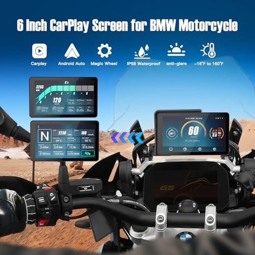 for BMW Motorcycles Touchscreen,Plug & Play Smart Display,Support DB601