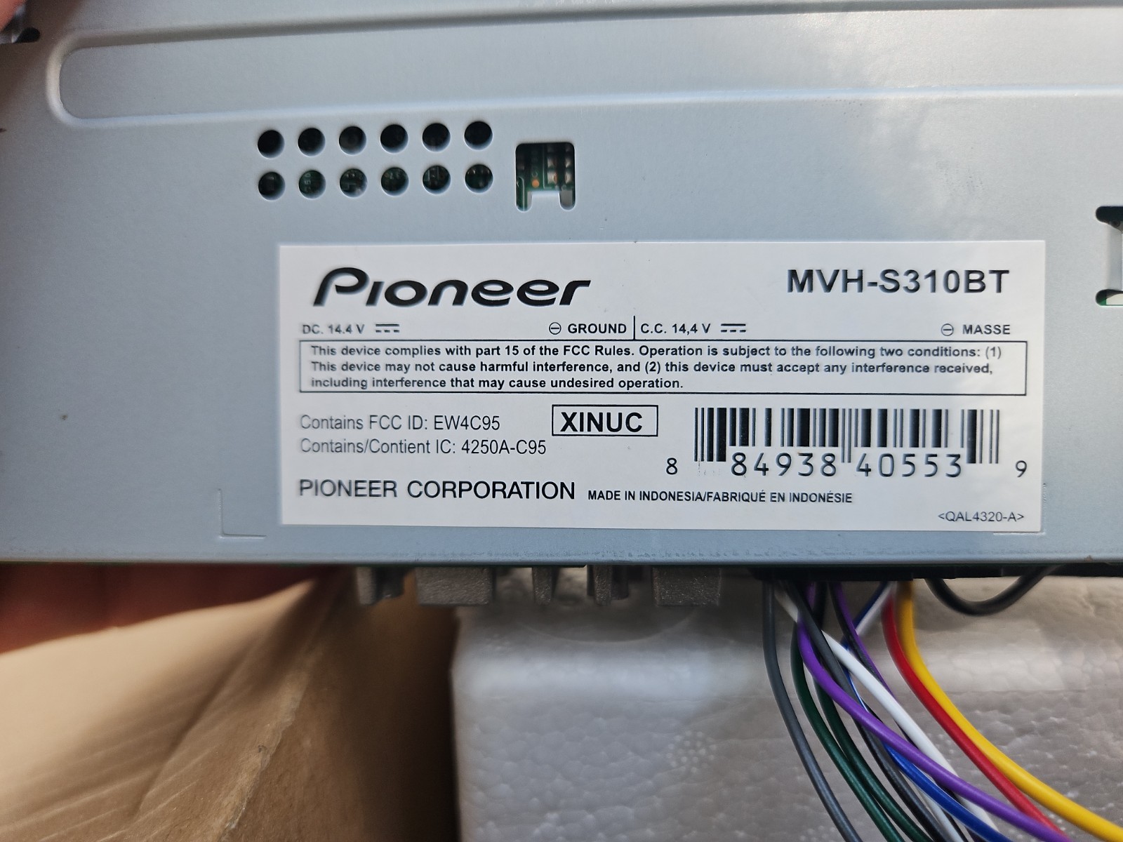 Pioneer MVH-S310BT Bluetooth Stereo + 4 TS-165P Speakers + RP3-GM12 GM Interface