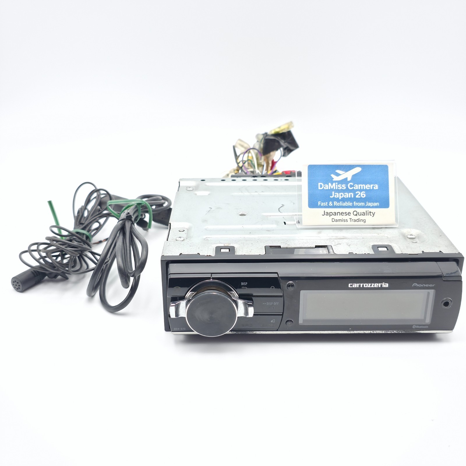 Pioneer Carrozzeria DEH-970 1DIN CD Bluetooth USB Car Audio Tested Japan 60194