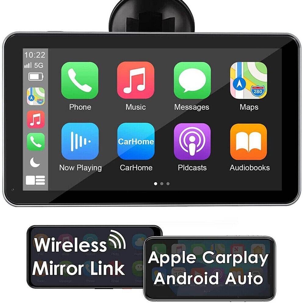 Portable 7″ Car Radio Apple/Andriod Carplay Bluetooth Car Stereo Touch Screen