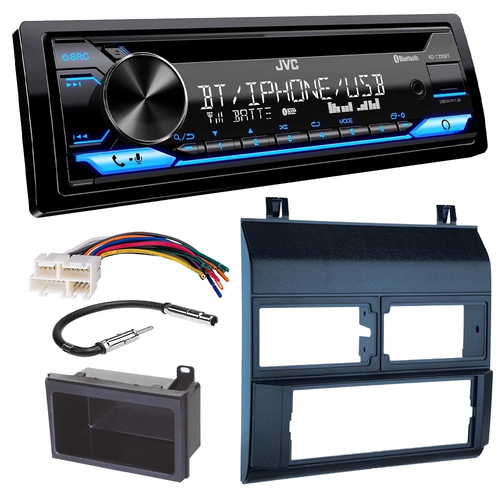 JVC CD Player AM/FM Radio Bluetooth Car Stereo for 1988-1994 GM C/K 1500 Blue