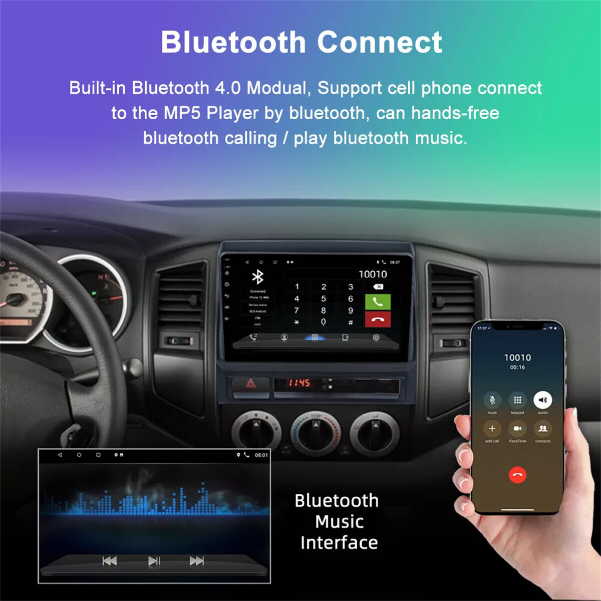 JBL For TOYOTA TACOMA 2005-2013 9″inch CarPlay Android Car Stereo Radio WiFi GPS