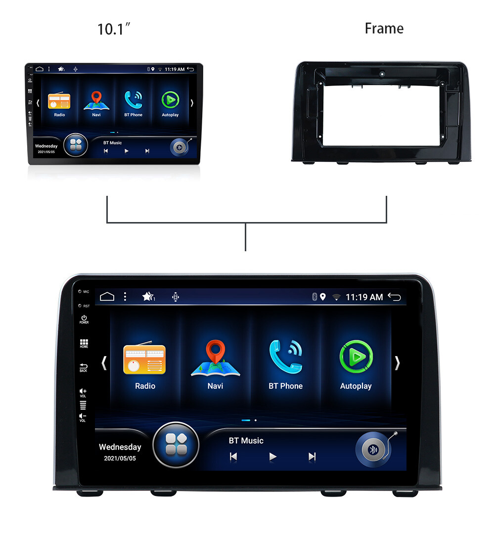Car Stereo Radio Apple Carplay For Honda CR-V CRV 2017-2021 Android 16 GPS Navi