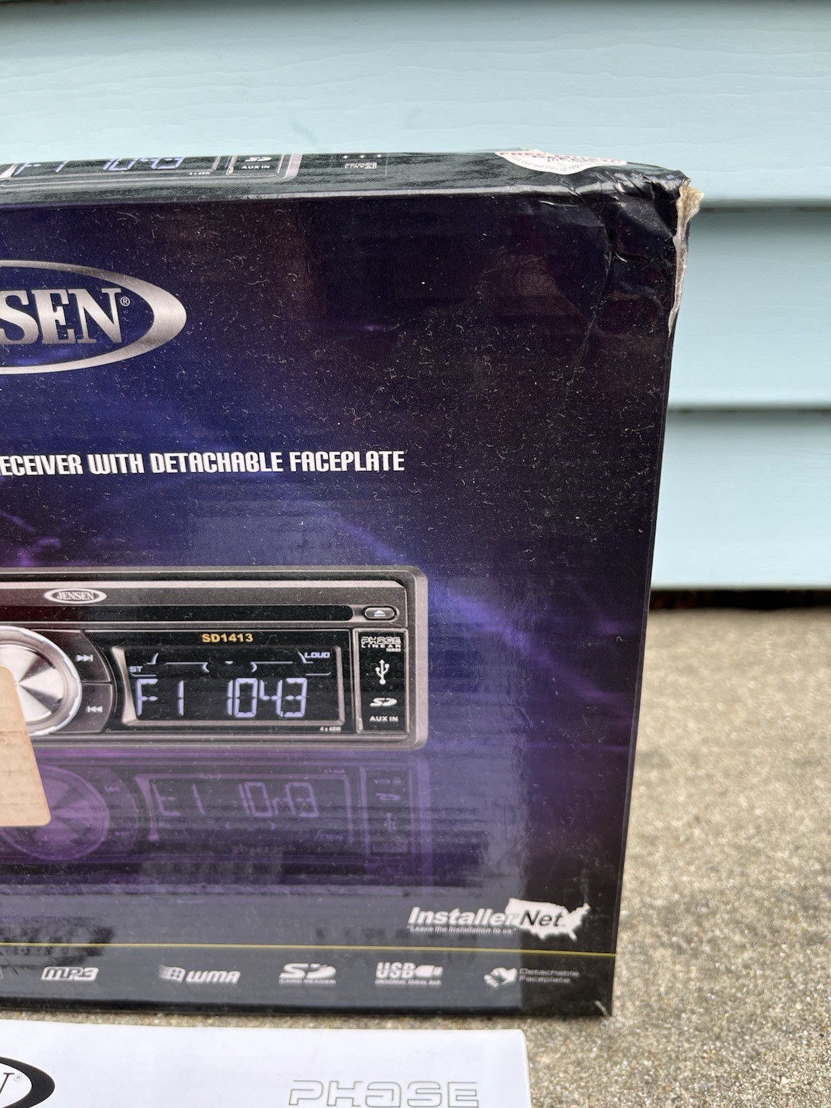New Jensen SD1413 CD Player/MP3 In Dash Receiver With HARNESS Remote NOS
