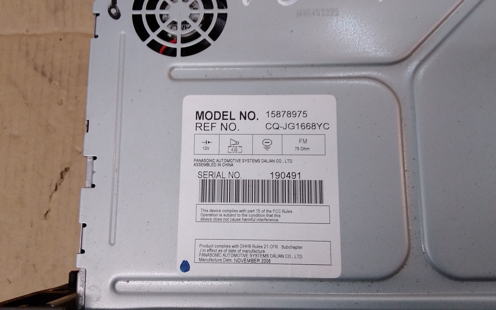 2007 SATURN VUE AM/FM/CD/MP3 RADIO ID-15878975