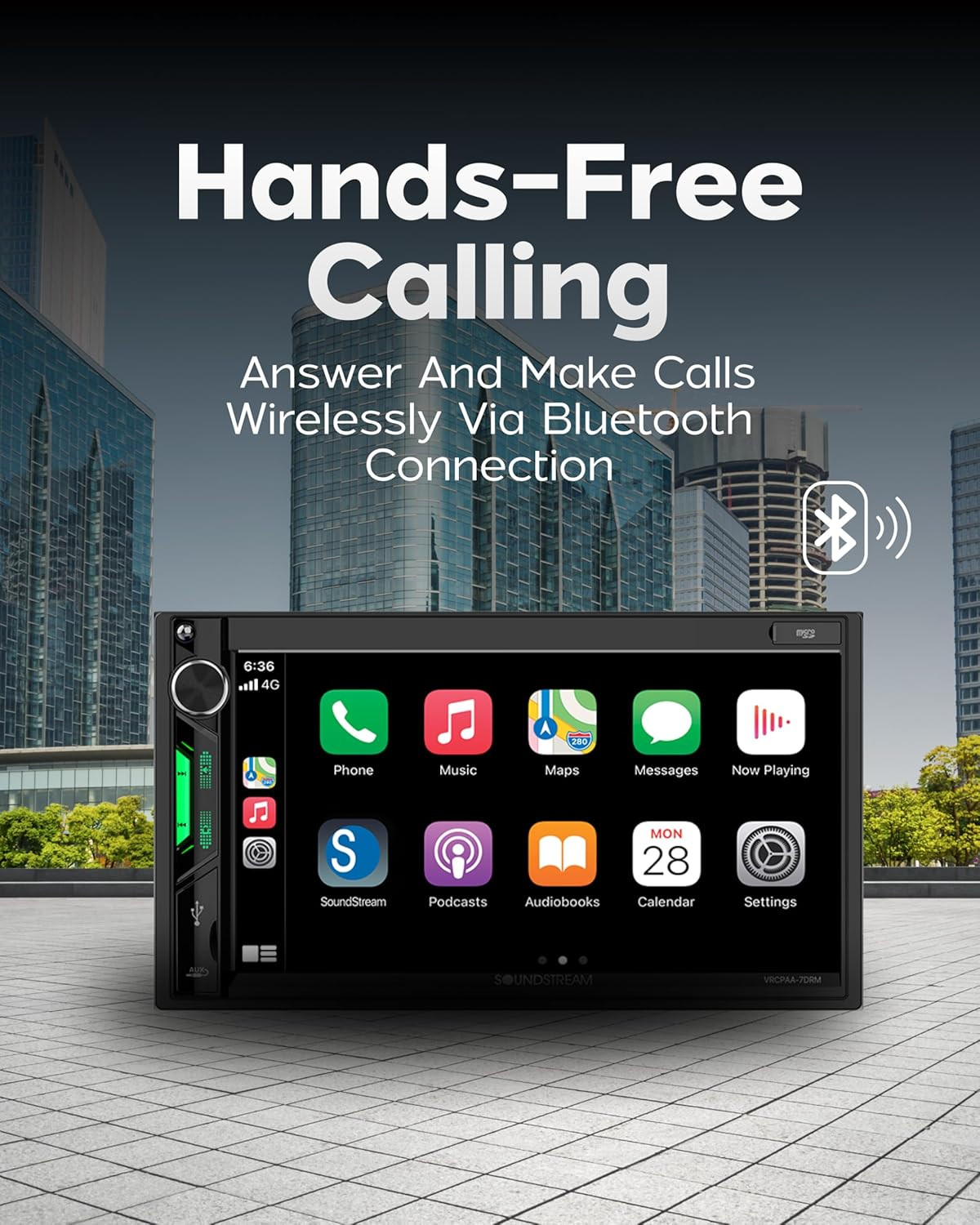 VRCPAA-7DRM 7” | Digital Media Receiver, Wireless Apple Carplay® & Android Auto®