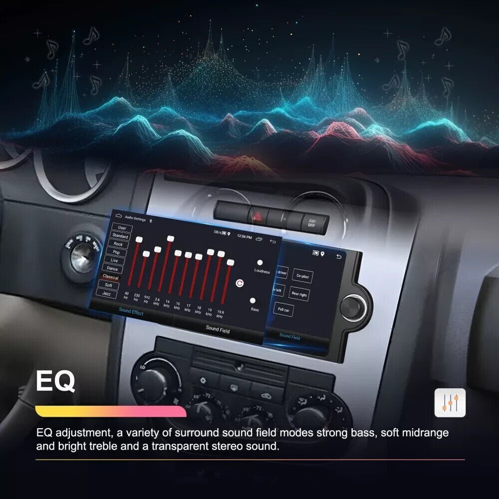 Radio Stereo Wireless Carplay GPS Maps Navi Touch Screen For Dodge Jeep Chrysler