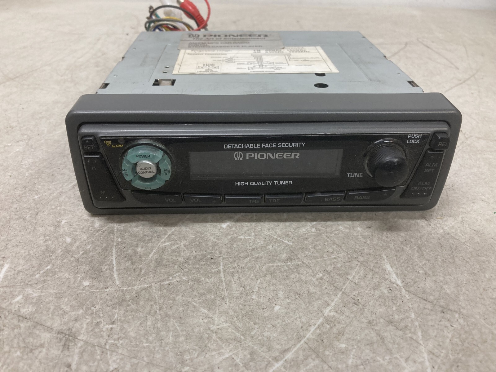 Vintage Pioneer MPX AM/FM cassette car stereo