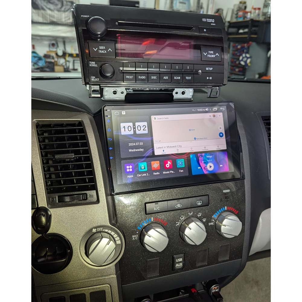 2+32G Carplay Car Stereo GPS Radio For Toyota Tundra 2007-2013 Sequoia 2008-2019