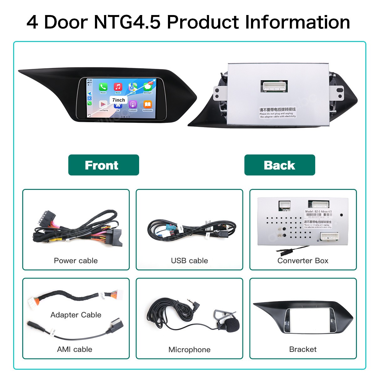 For 2010-2016 Mercedes Benz E Class W212 Carplay Android Auto 7 inch Touchscreen