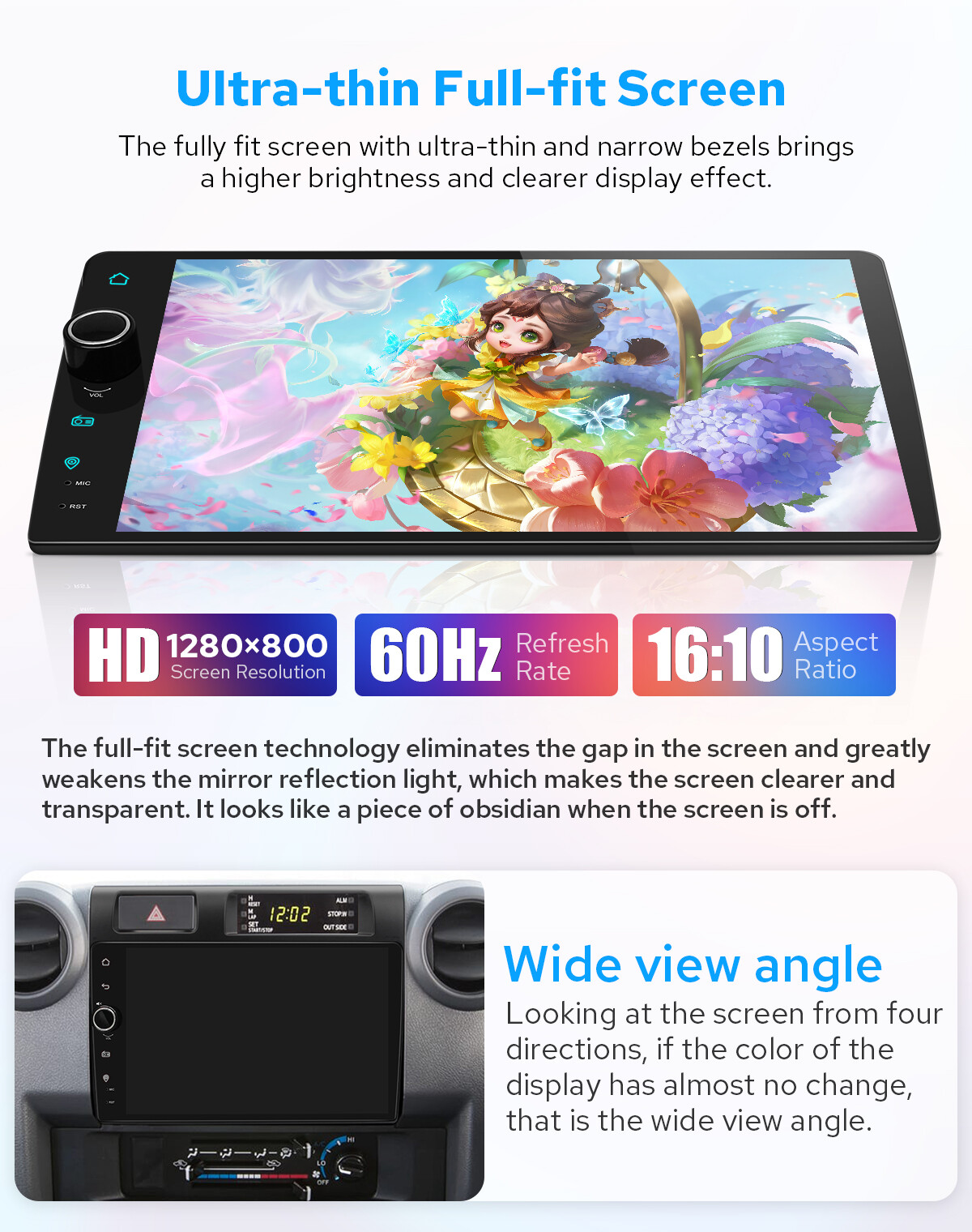 9inch CarPlay Android 12 Stereo For 2007-2022 Toyota Landcruiser LC 70 79 Series