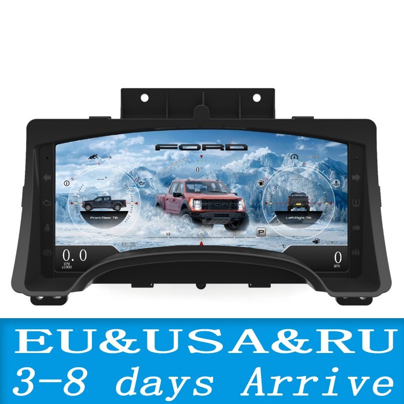 Miles Gas Car LCD Digital Speedometer Instrument Cluster For Ford F150 2009~2014