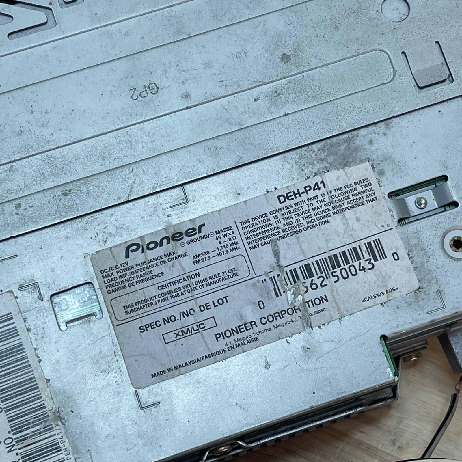 Pioneer Premier DEH-P41 MOSFET 45wX4