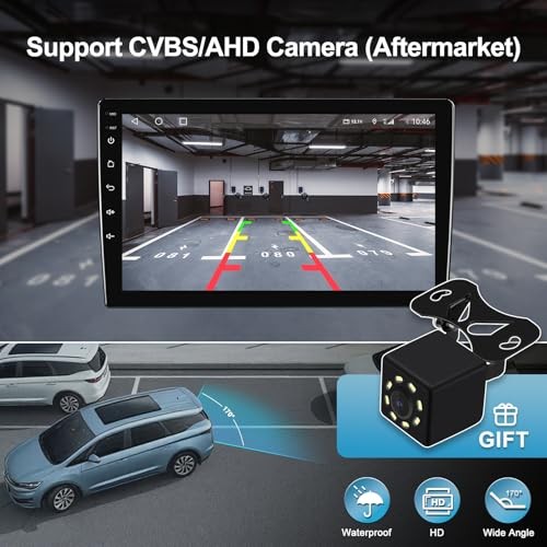 4Core+64G Android 14 Double Din Car Radio Stereo for Hummer H3 2005-2010