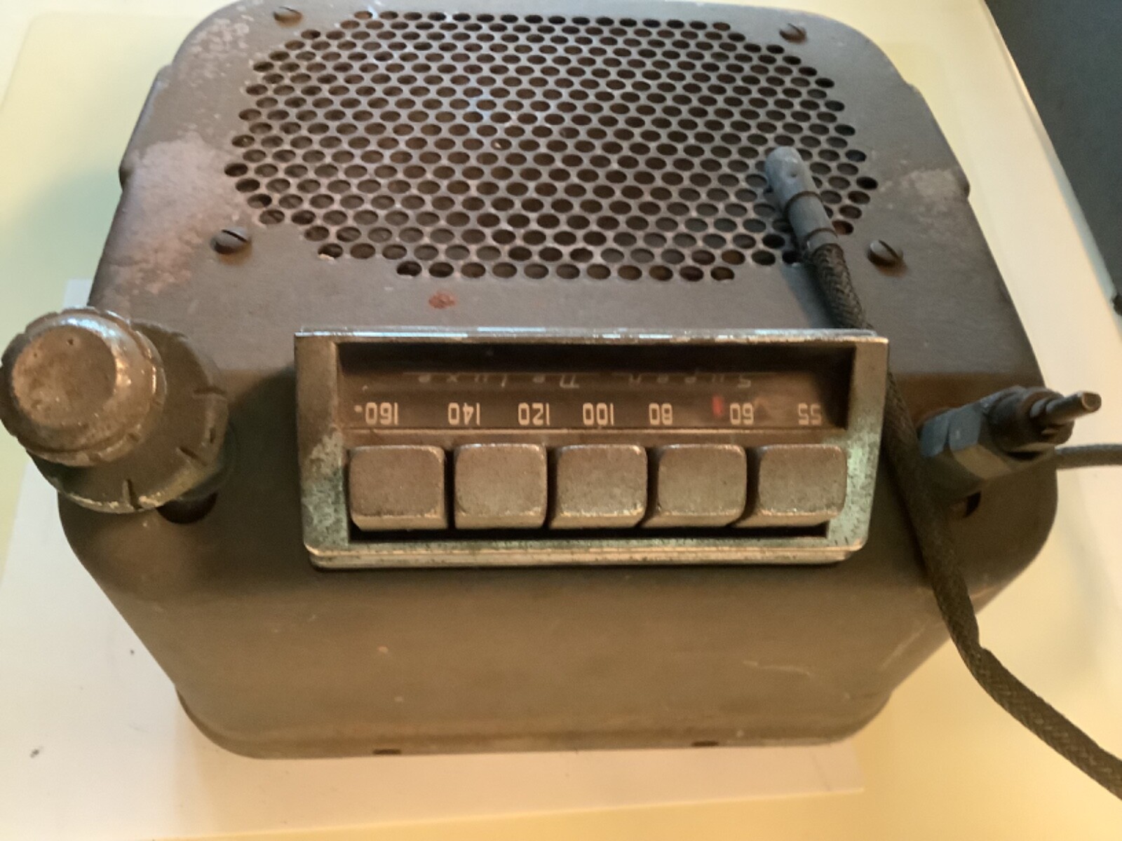 Vintage 1930s – 1950s Super Deluxe Car Radio & Speaker 64873 FOR PARTS OR REPAIR