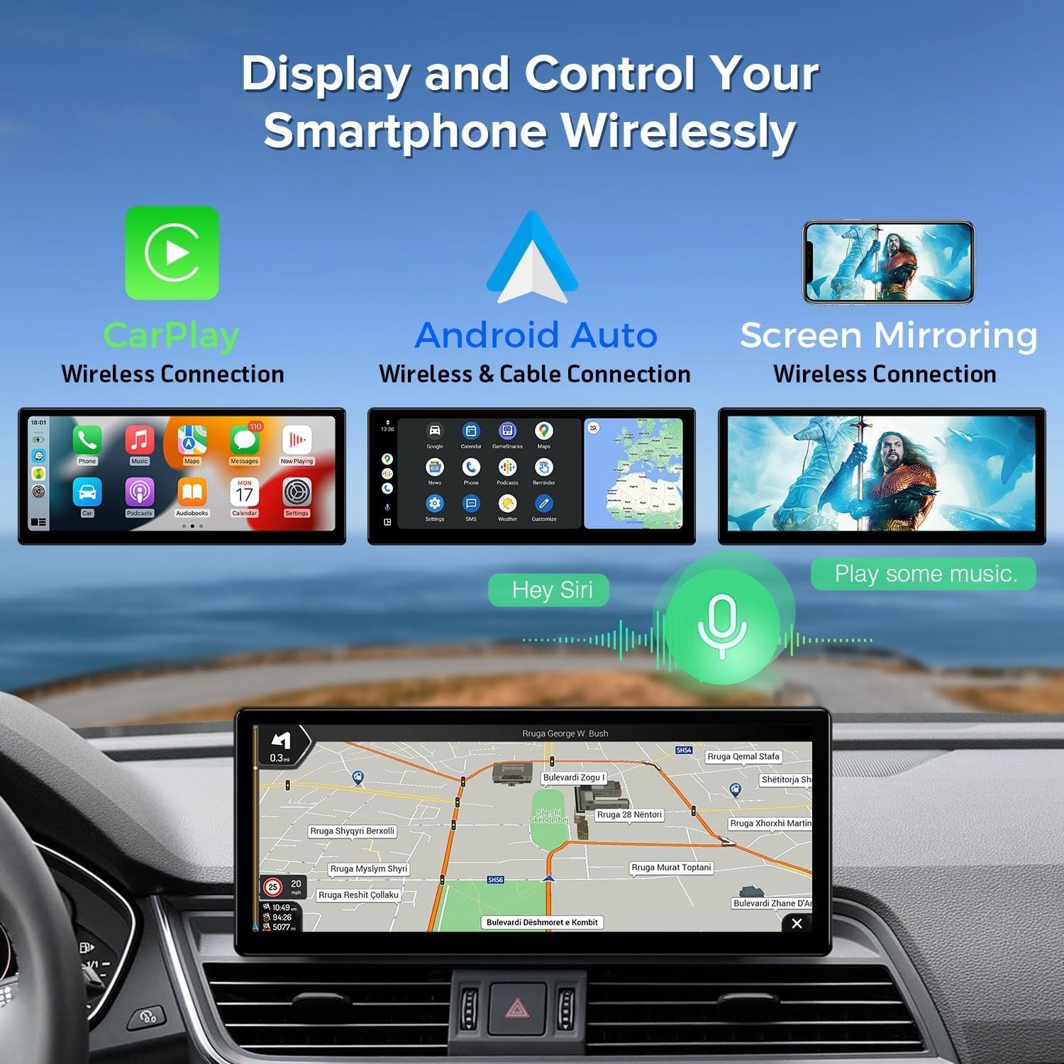 12.3″ For Audi Q5 2017-2020 Car Gps Stereo Radio Android Navigation WIFI 8+128G