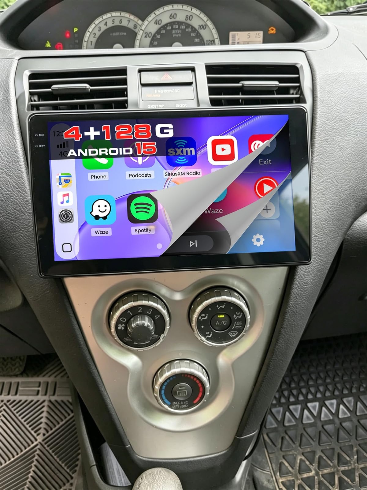 4+128G Radio for Toyota Yaris Vios 2007-2012, 9″ Touch Screen Bluetooth Radio…