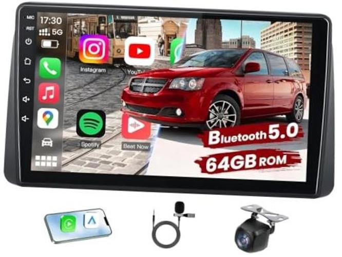 Car Radio Stereo for Dodge Grand Caravan 2011-2020, 9″ HD Touch Screen with