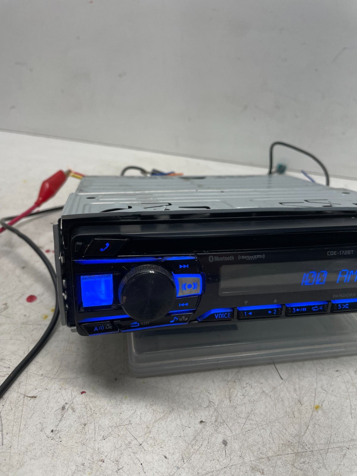 ALPINE CDE-172BT CAR STEREO CD FM RADIO 1-DIN RECEIVER SIRIUS XM USB TESTED