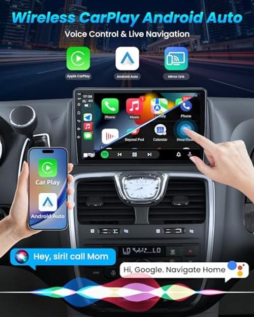 Car Radio Stereo for Dodge Grand Caravan 2011-2020, 9″ HD Touch Screen with