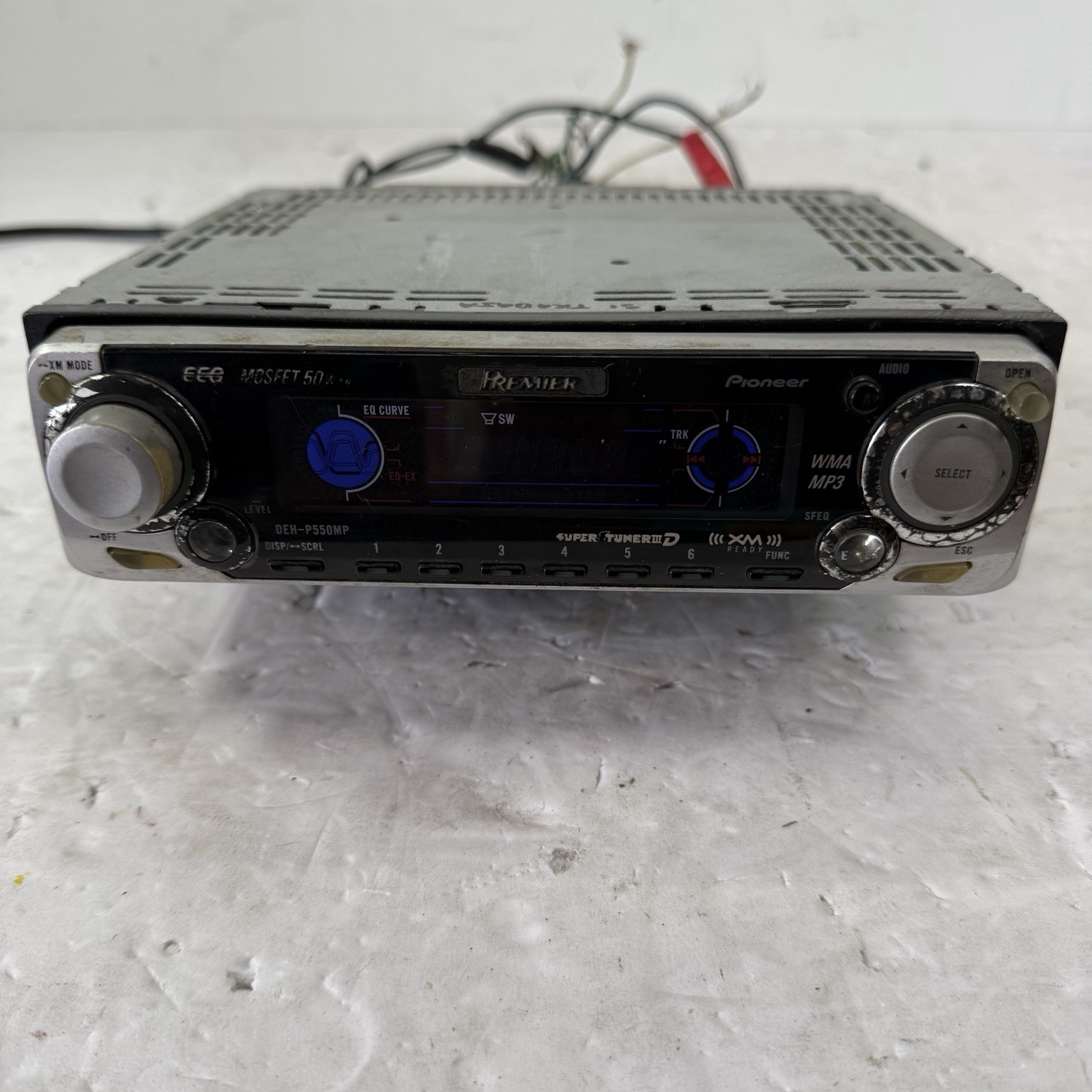 RARE Pioneer Premier DEH-P550MP Old School Stereo ( FACEPLATE ONLY )