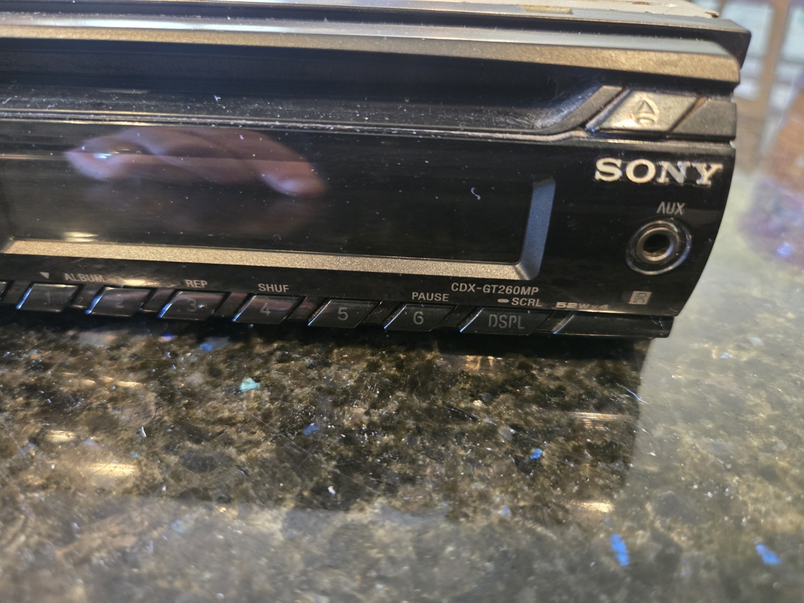 Sony CDX-GT260mp Disc Player Single Din Used Untested Condition