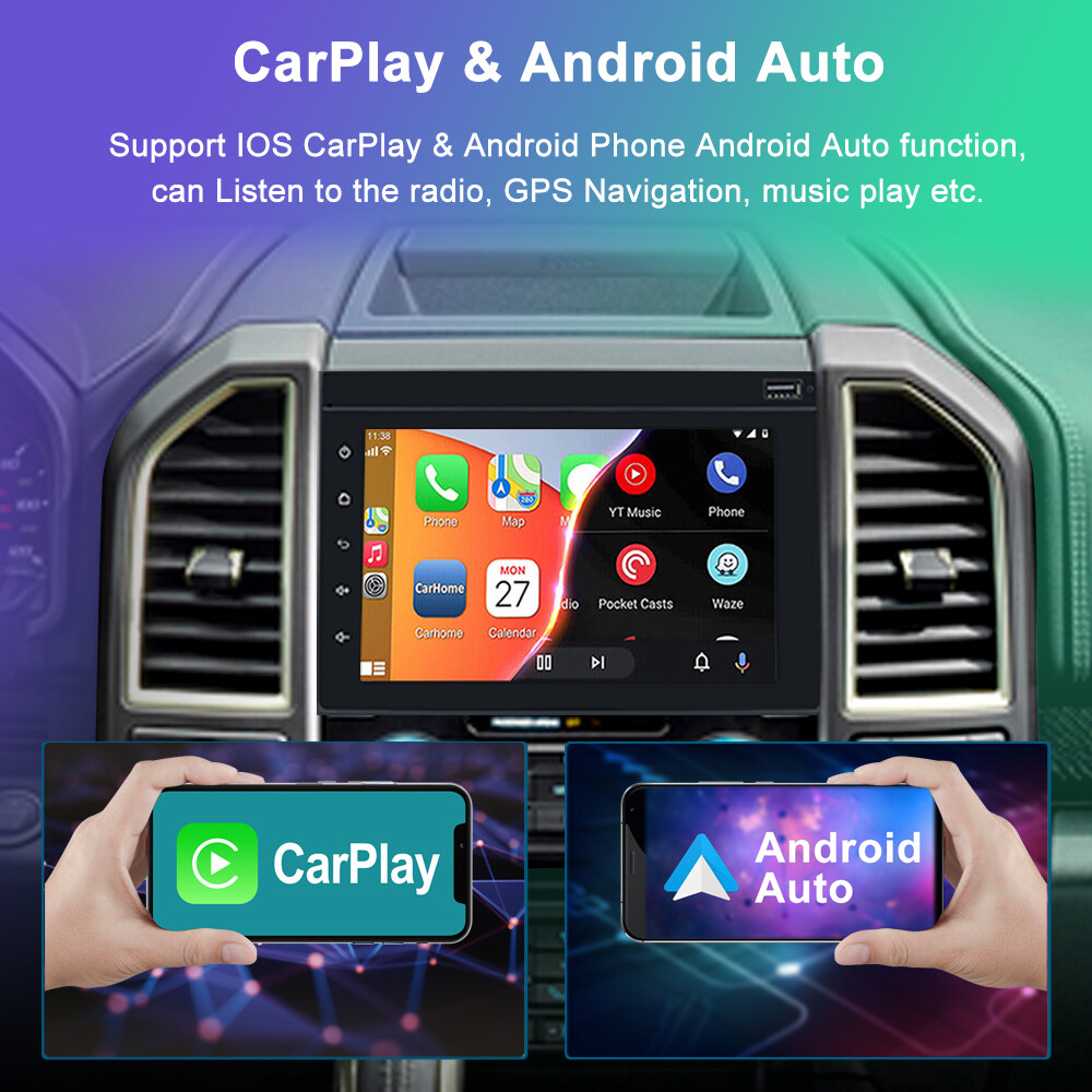 For 2004-08 Ford F150 Car Stereo Radio Carplay Android 13 GPS Navi WIFI 32GB CAM