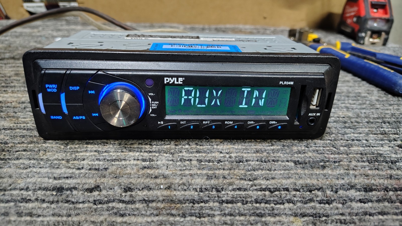Pyle PLR34M Car Stereo Receiver MP3 USB SD AUX Tested ✅