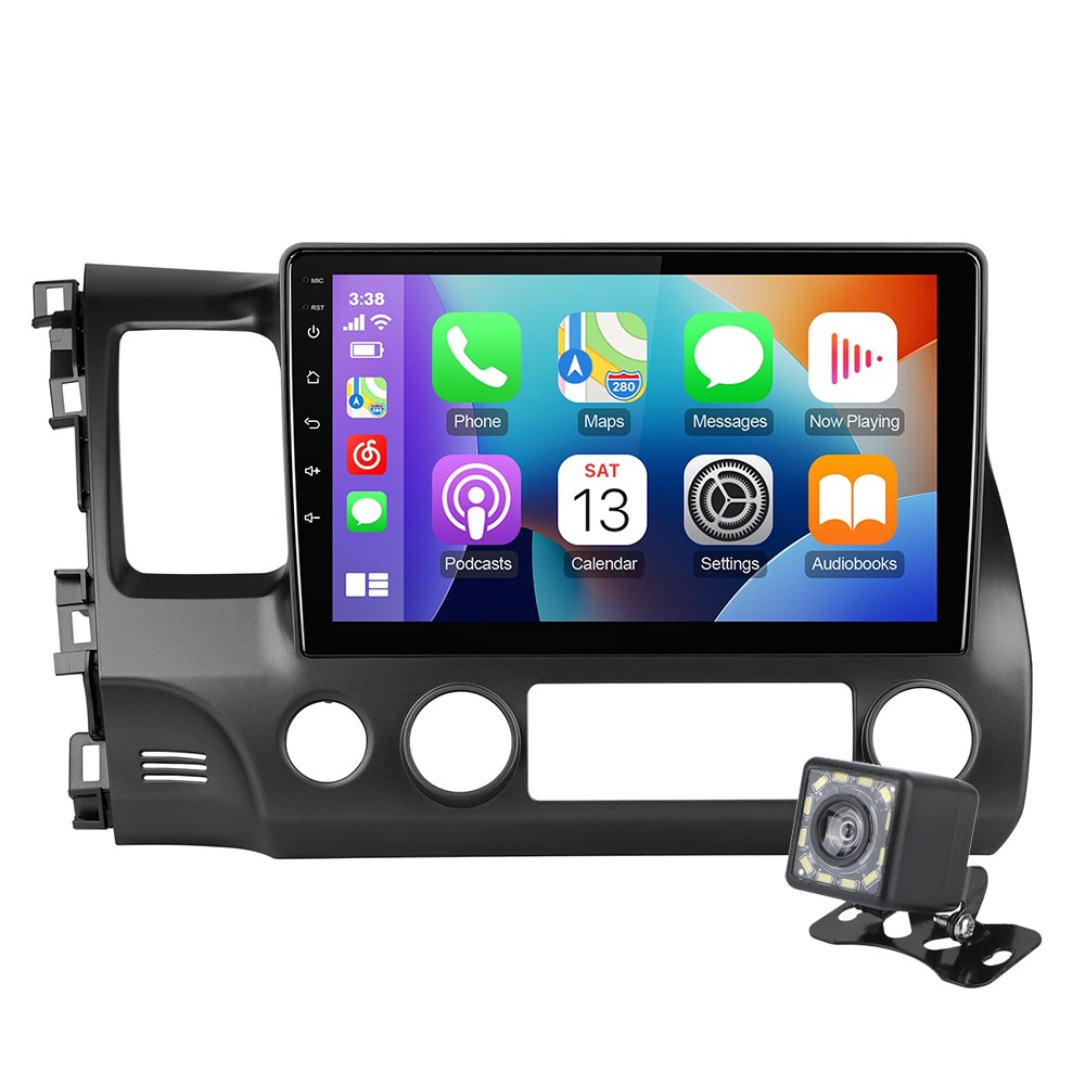 IPS Android 12 Wireless CarPlay Honda Civic 2006-2011 Car Stereo 10.1”