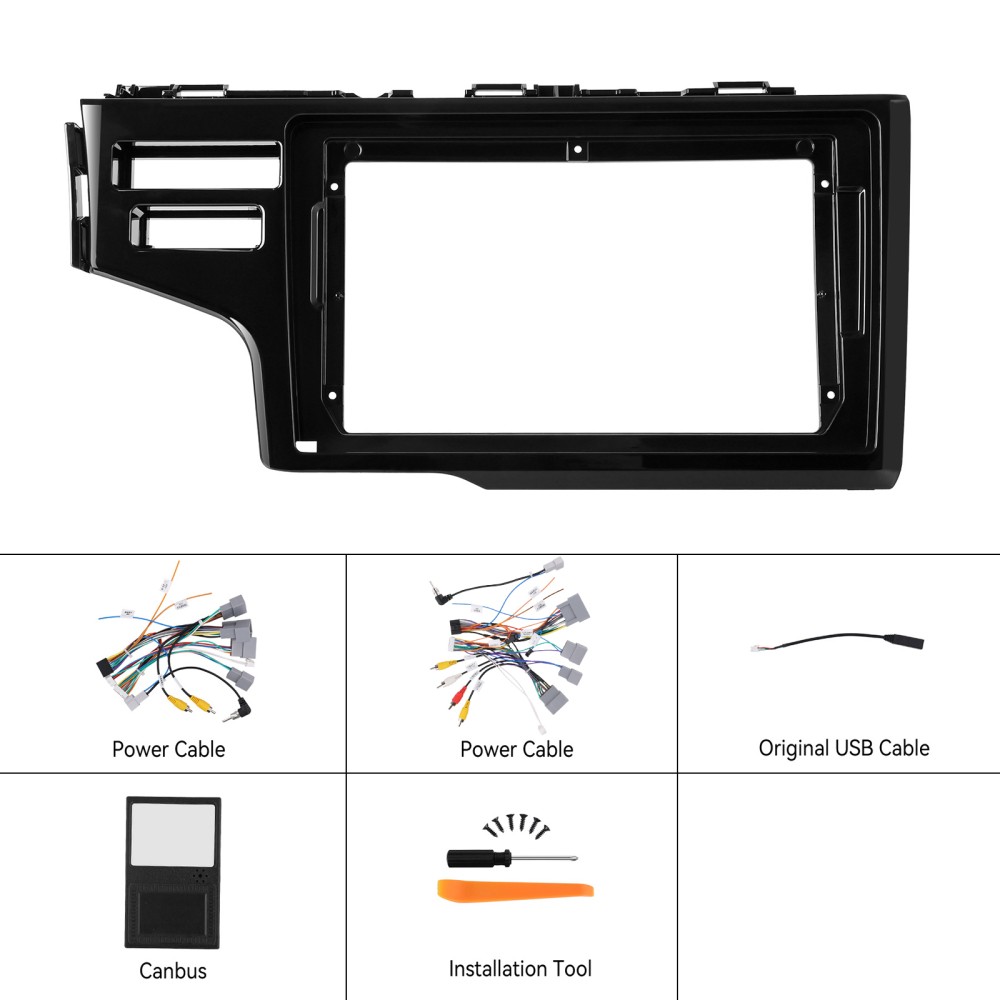 Carplay Android 13 Car Stereo Radio WiFi GPS Navi For Honda Fit Jazz 2015-2018