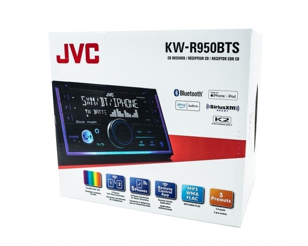 JVC KW-R950BTS 2-DIN CD Receiver w/ Bluetooth/ USB/ SiriusXM/ Alexa/ Remote App
