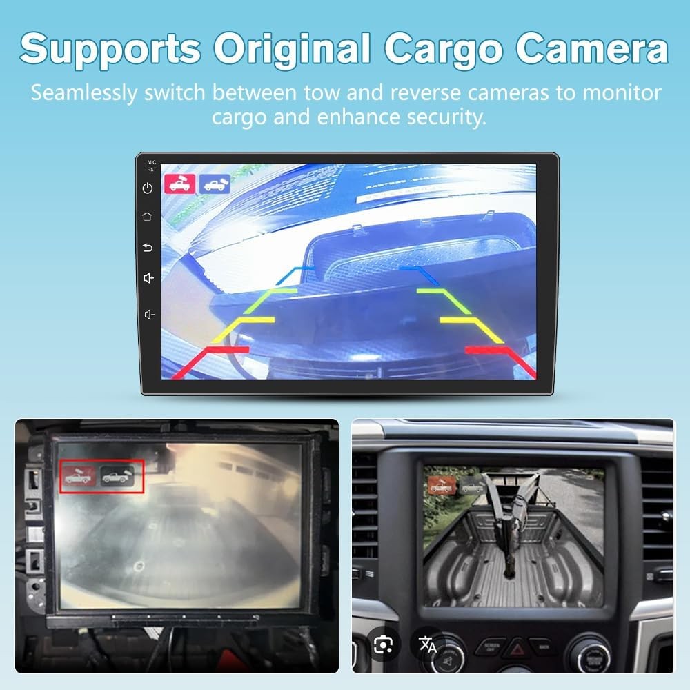 Junsun 5G WiFi Car Radio for Dodge Ram 2013-2019, 9″ Touchscreen, CarPlay