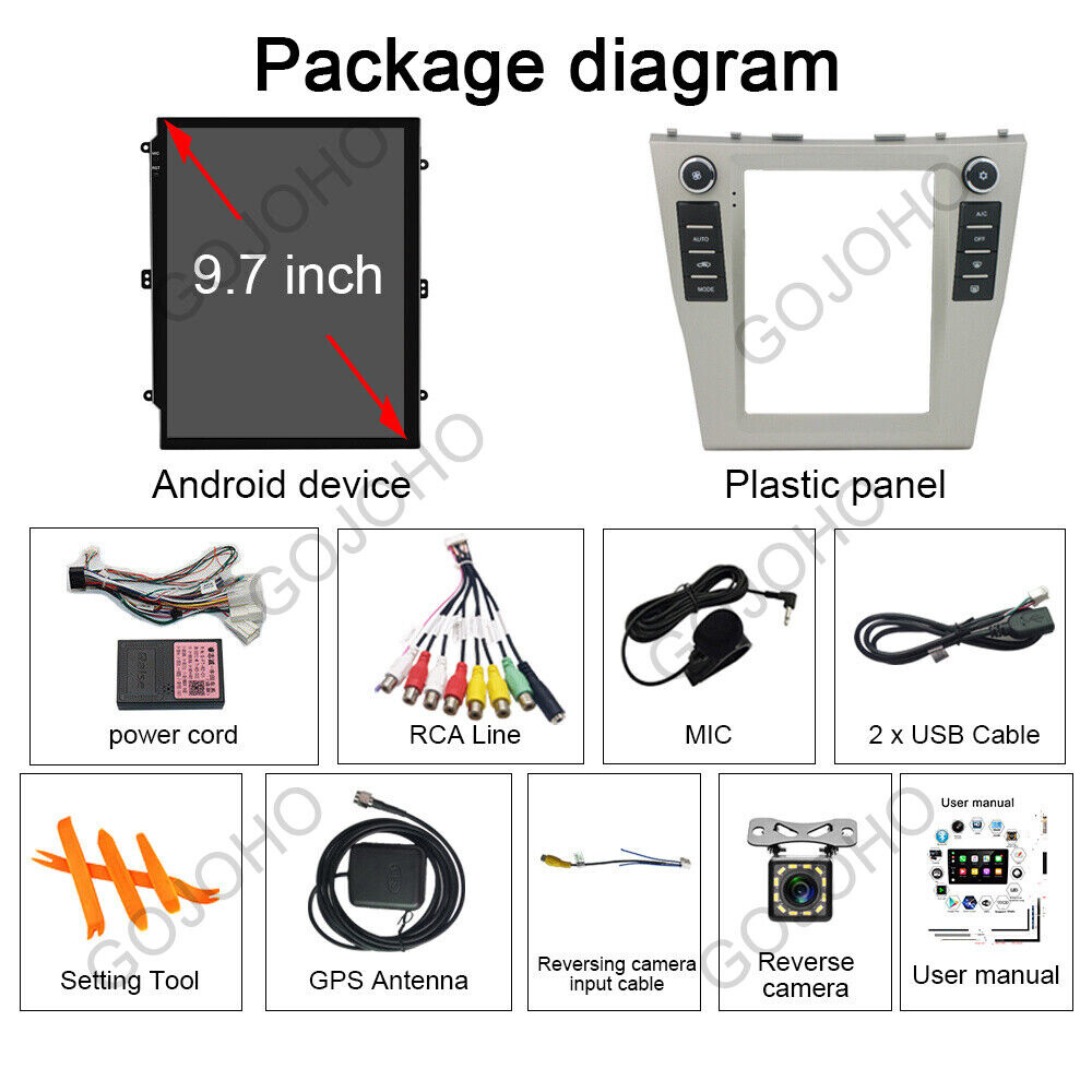 For 2006-11 Toyota Camry Radio Apple CarPlay Android 13 Car Stereo Touch Screen