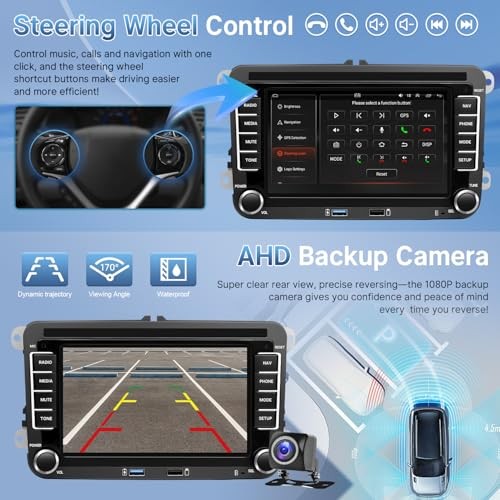 Car Radio for VW Passat Tiguan Jetta Beetle Tiguan Caddy For Low-end VW Models