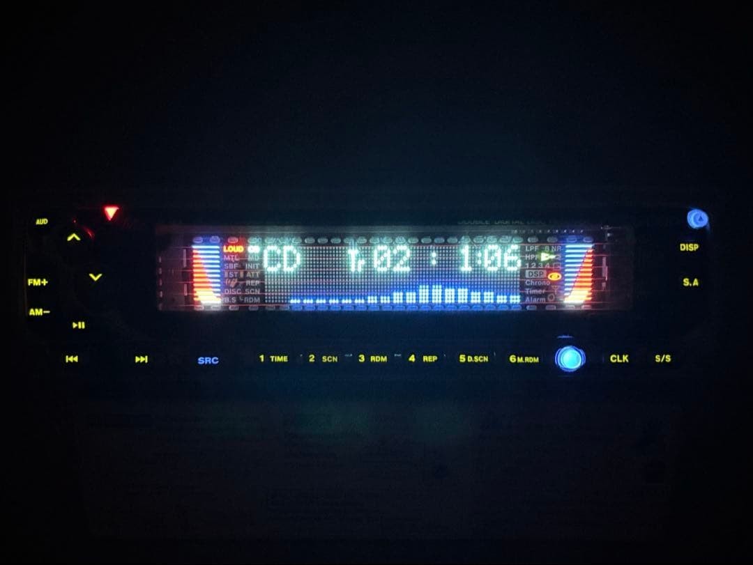 Rare KENWOOD MZ909 1DIN CD MD Car Stereo Head Unit Radio Tested Working Japan