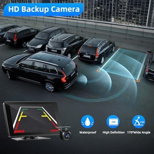 Wireless Carplay and Android Auto Screen for Car, 7″ HD Portable Touch Screen