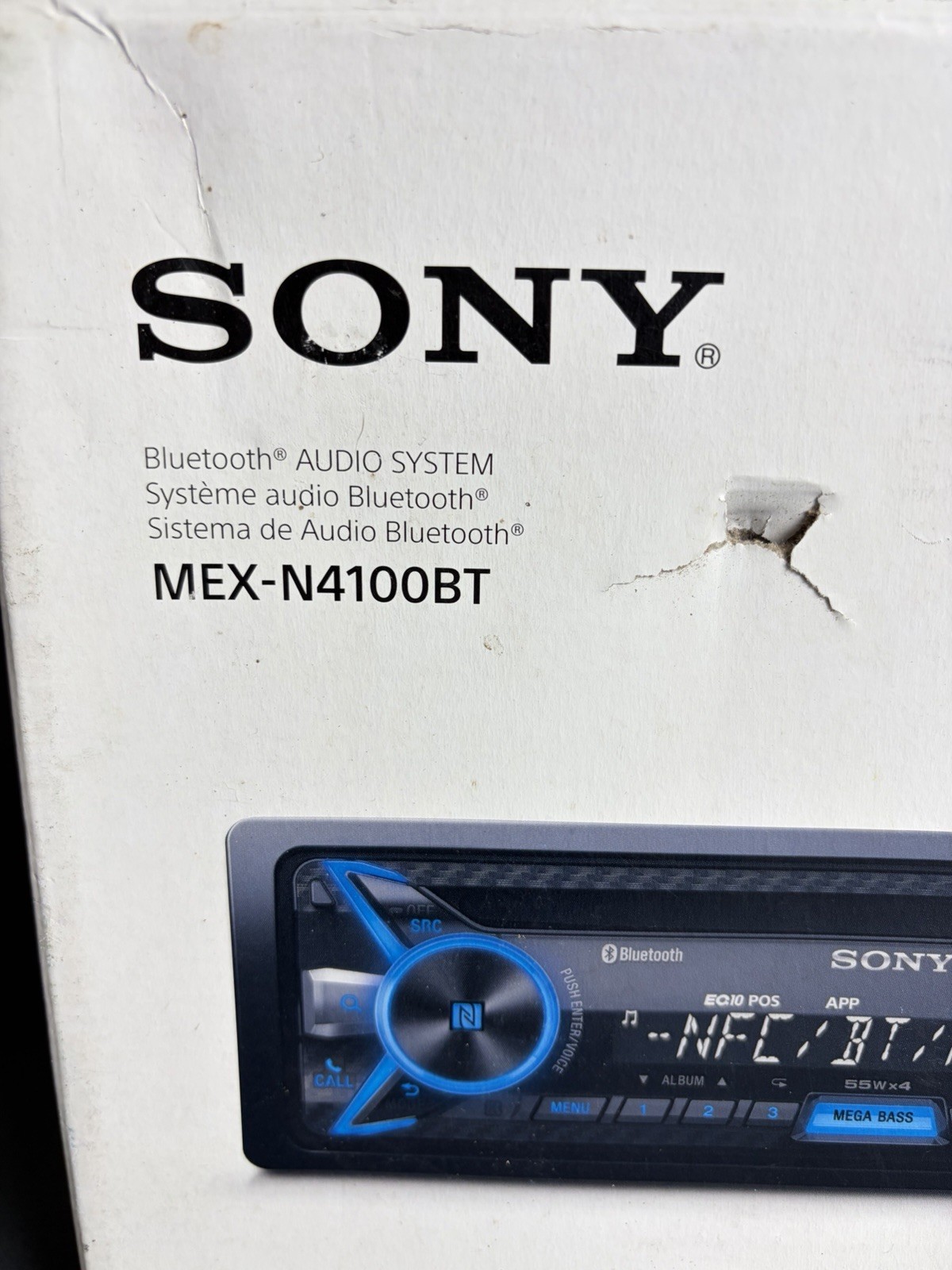 Sony MEX-N4100BT Bluetooth Car Stereo Receiver NFC USB AUX 55W x 4 NIB