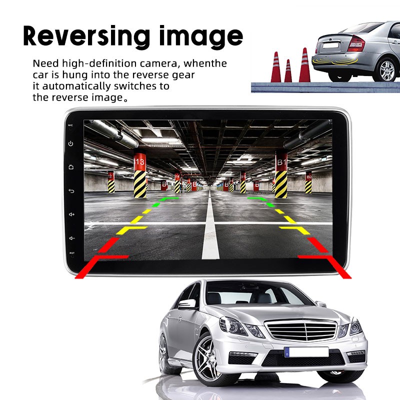 10.1-inch Navigator: Detachable 360° Rotating Head Single Spindle + USB ADAS DVR