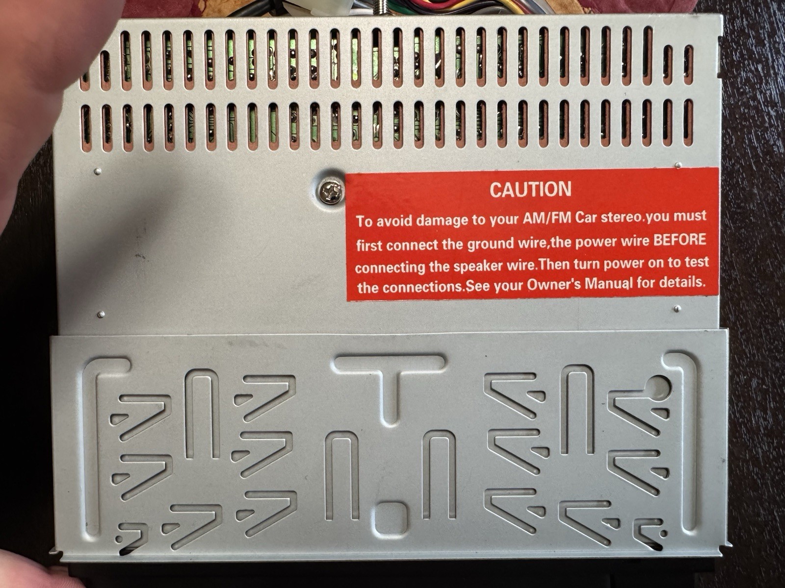 RadioShack AM/FM Stereo Cassette Player Detachable Face Plate 12-2118 Watch Vid