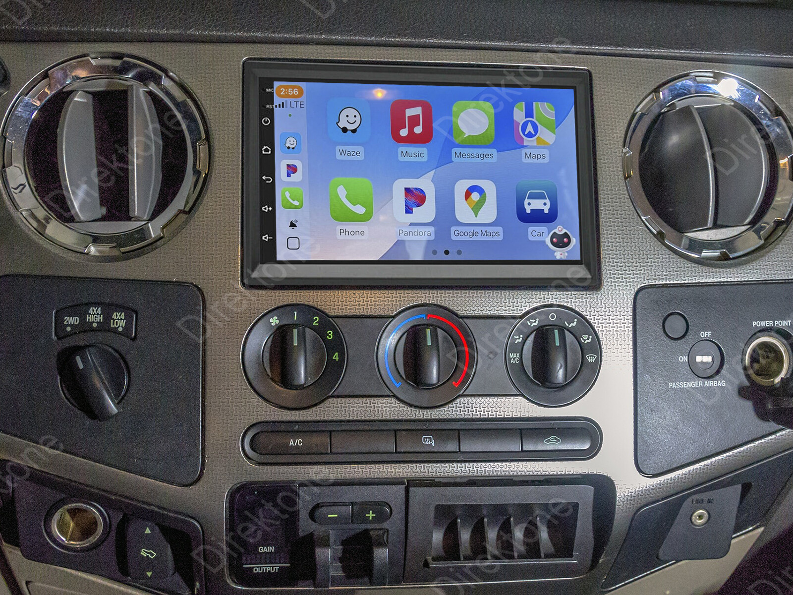 4+64G For 2006-14 Ford F-250 F-350 F-450 Super Duty Android 13 Carplay Radio SWC