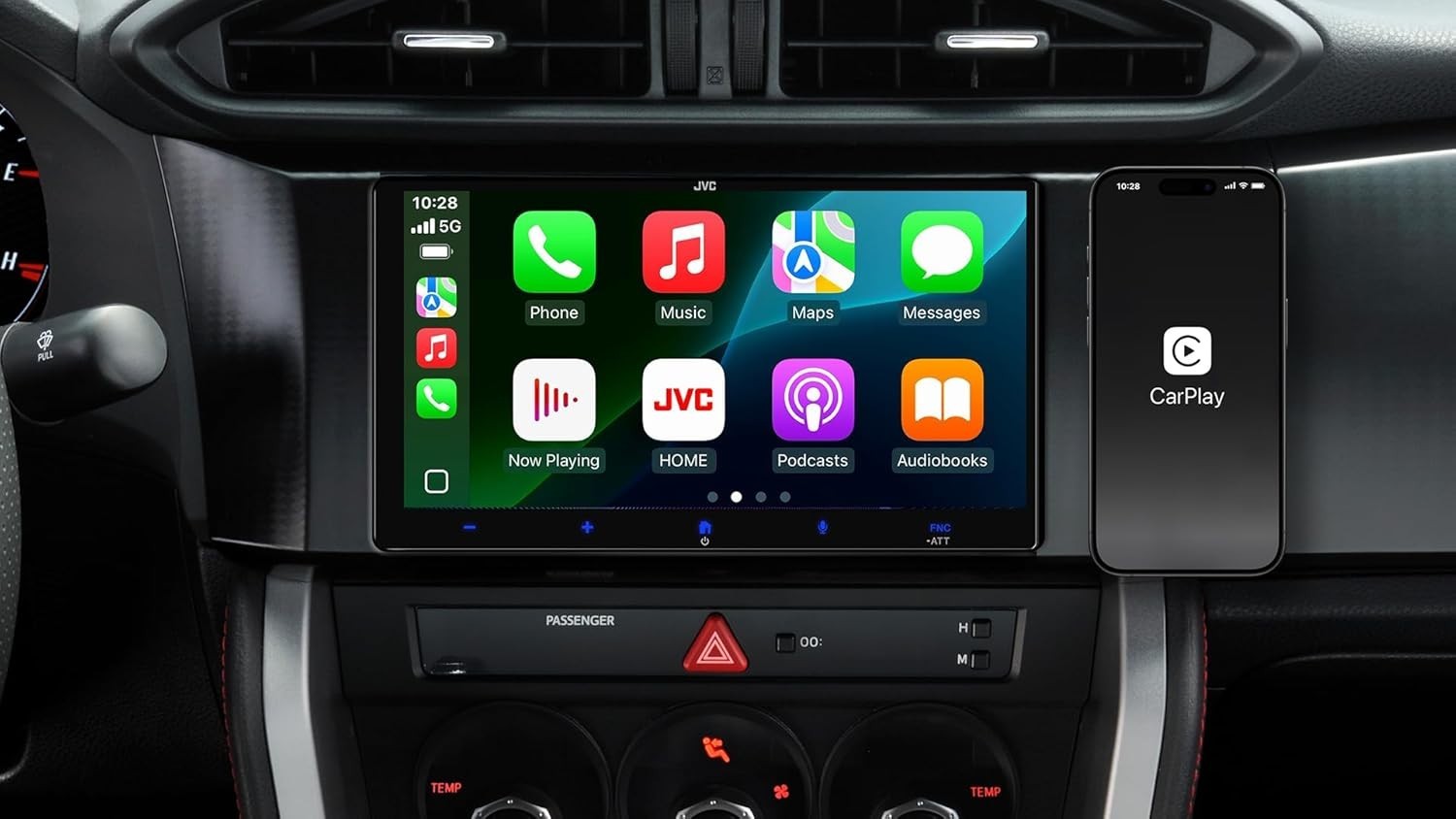 JVC KW-M795BW 7 Inch HD Touchscreen Car Stereo, Wireless Apple CarPlay Android A