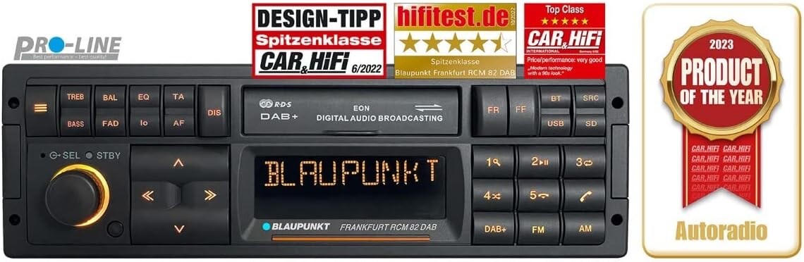 Blaupunkt Frankfurt RCM 82 Vintage Car Radio, AM/FM, Cassette, Classic Car Audi