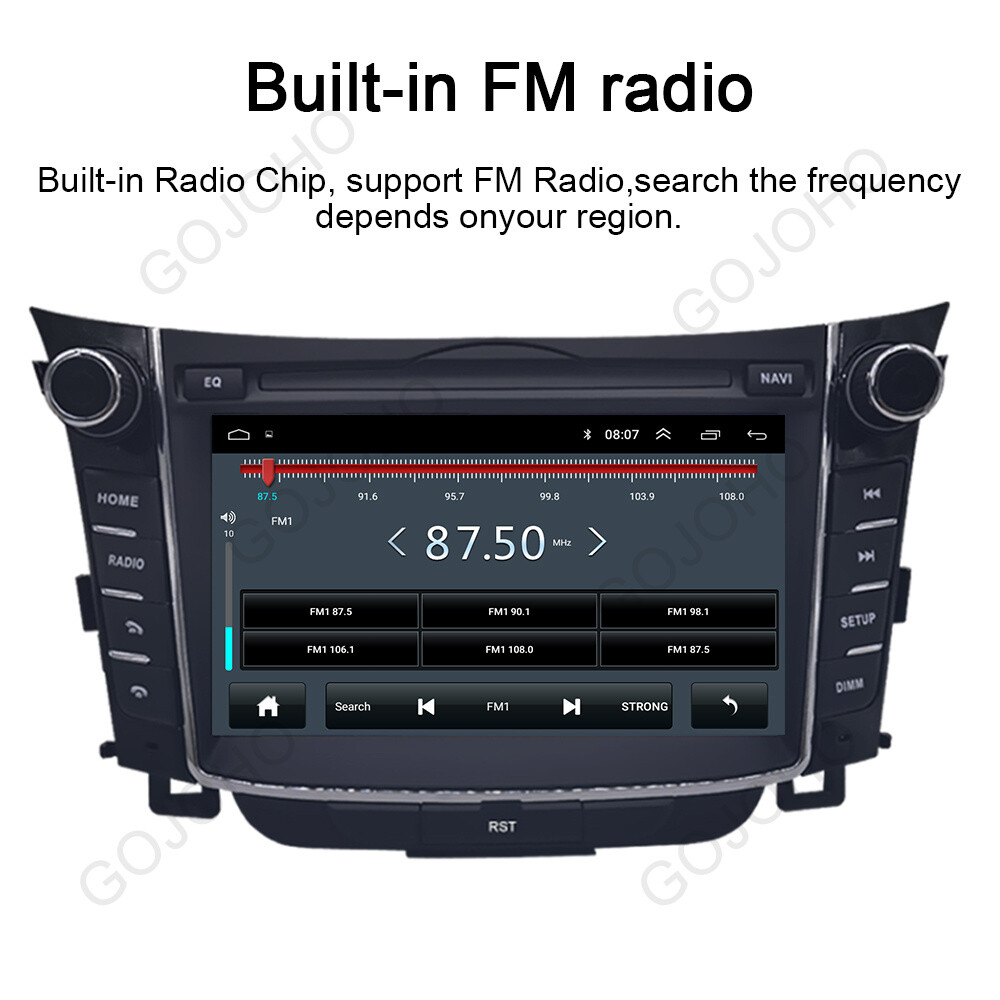 64GB For Hyundai I30 Elantra GT 2012-2016 Android 13 Car Stereo Radio BT Carplay