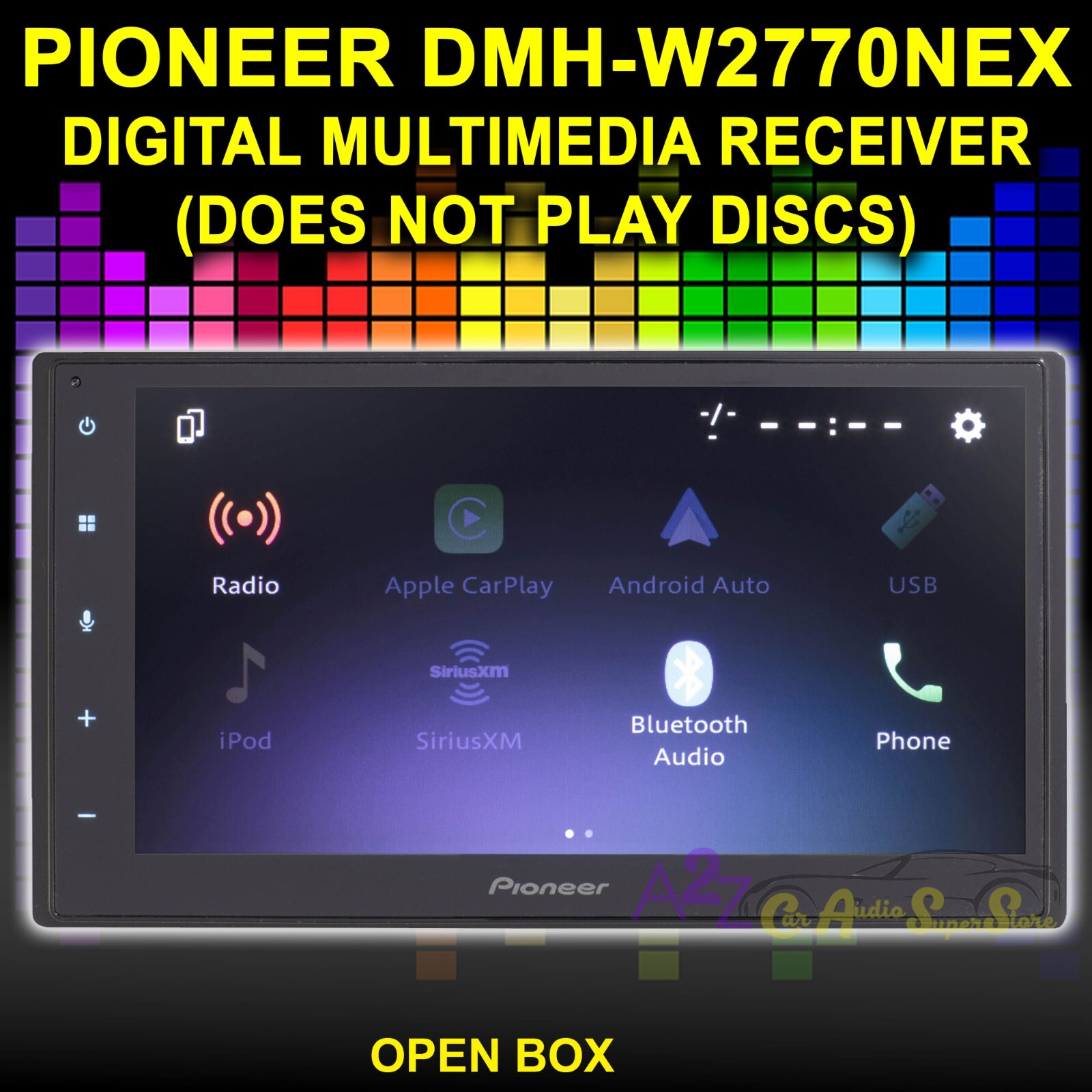 PIONEER DMH-W2770NEX WIRELESS APPLE CARPLAY WIRELESS ANDROID AUTO CAPACITIVE OB