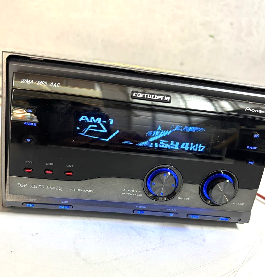 Pioneer Carrozzeria FH-P710MD 2DIN CD MD DSP Car Audio BT Ready JDM Japan Used