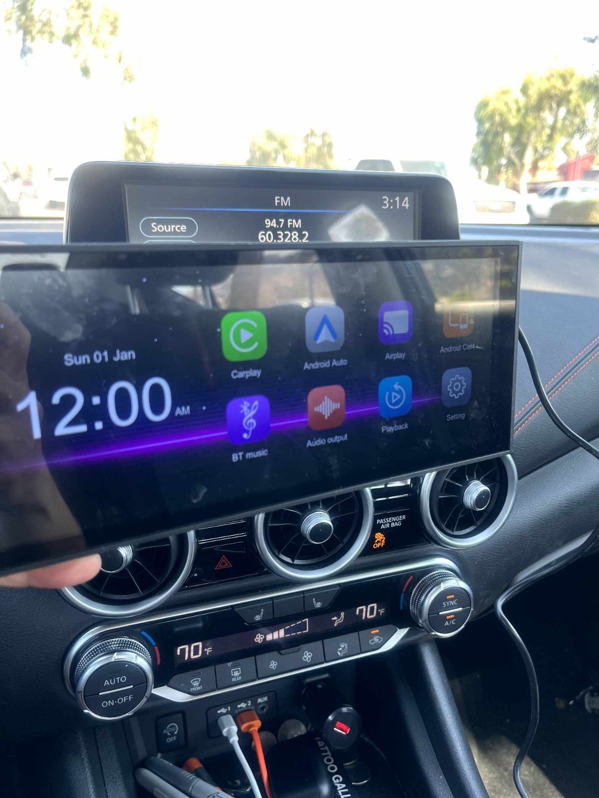 Wireless Carplay Portable Dashboard Console Model RC14